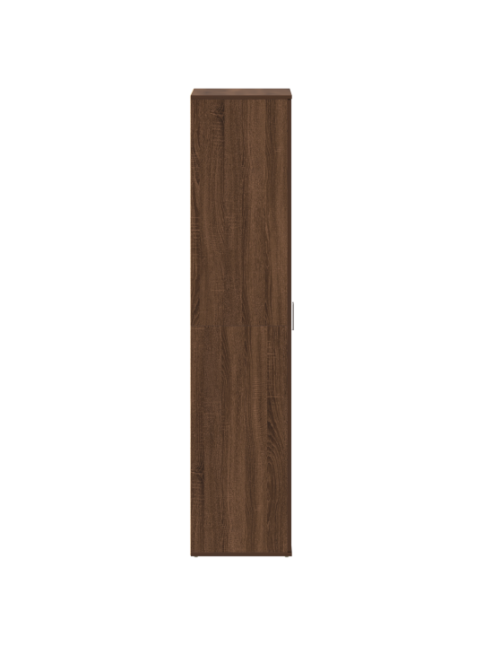 Kenkäkaappi ruskea tammi 80x39x180 cm laminoitu puu