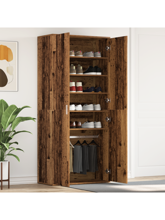 Kengätalli vanha puu 80x39x180 cm tekninen puu