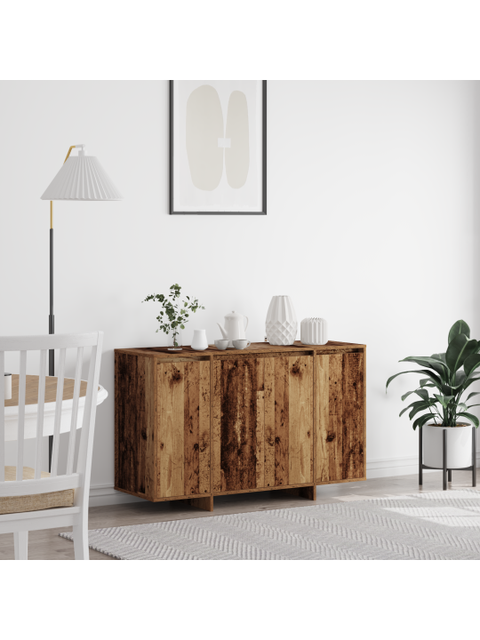 Ruskea sivupöytä vanha puu puu 120 x 41 x 75 cm sivupöytä