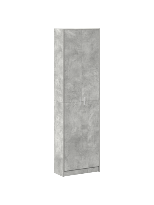 Vaatekaappi betoni harmaa 55x25x189 cm lastulevy