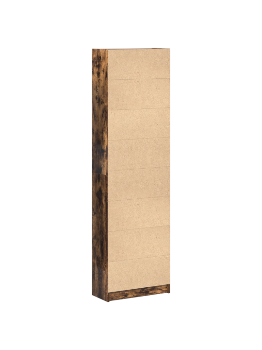 Vaatekaappi savutettu tammi 55x25x189 cm tekninen puu