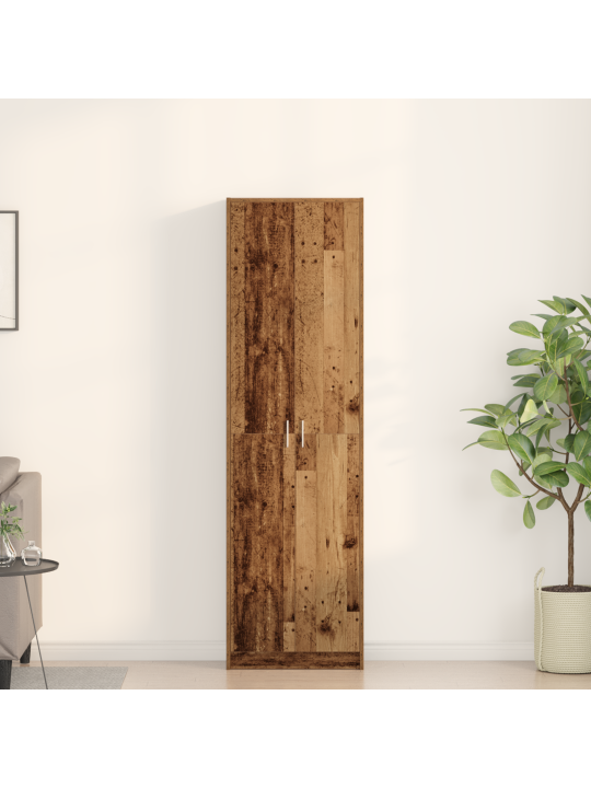 Vaatekaappi vanha puu 55x25x189 cm tekninen puu