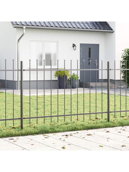 Puutarhaverkko kärkipistosalla harmaa 3,4x1 m teräs