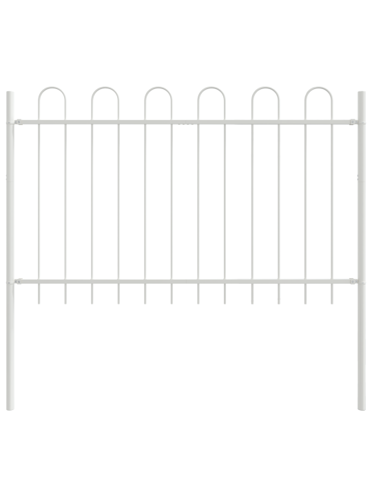Puutarhaverkko hoop top valkoinen 3,4x0,8 m teräs