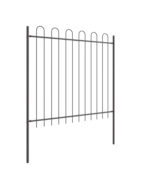 Puutarhaverkko hoop-toppi harmaa 5,1 x 1,5 m teräs