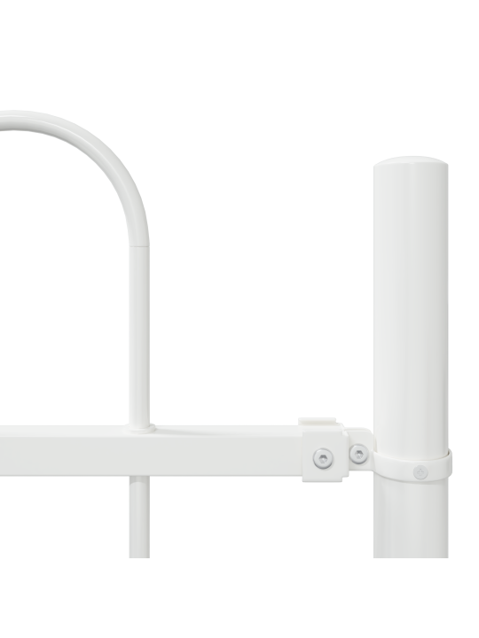 Puutarha-aita hoop top valkoinen 8,5x1,2 m teräs