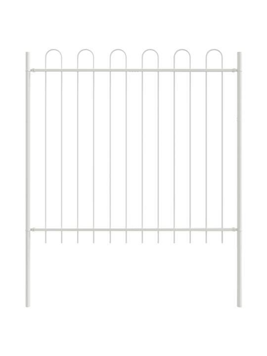 Puutarhatarha hoop top valkoinen 8,5x1,5 m teräs