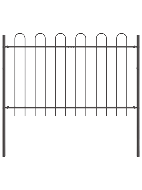 Puutarhaverkko hoop top harmaa 10,2x1,2 m teräs