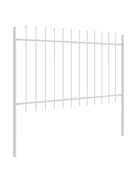 Puutarhakuusi teräspäällysteellä valkoinen 13,6x1,2 m