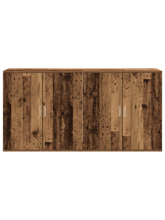 Sivupöydät 2 kpl vanha puu 79x38x80 cm tekninen puu