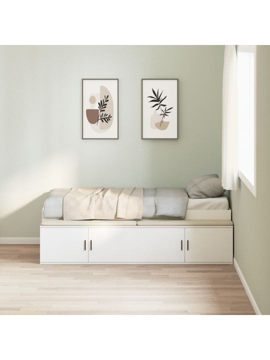 Säilytysprammi valkoinen 100x200 cm