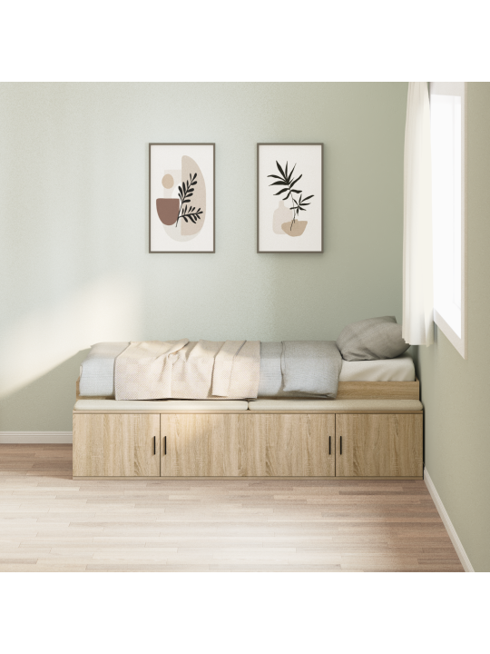 Säilytyssänky sonoma tammi 100x200 cm