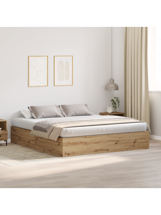Säilytyssänky runkopuu artisan tammi 200x200 cm