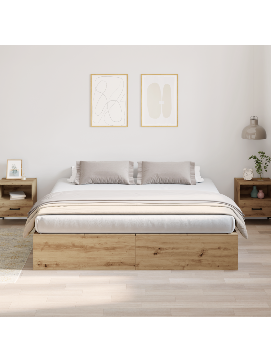 Säilytyssänky runkopuu artisan tammi 200x200 cm