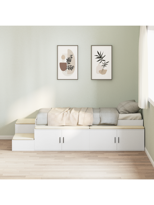 Säilytyssänky valkoinen 90x200 cm