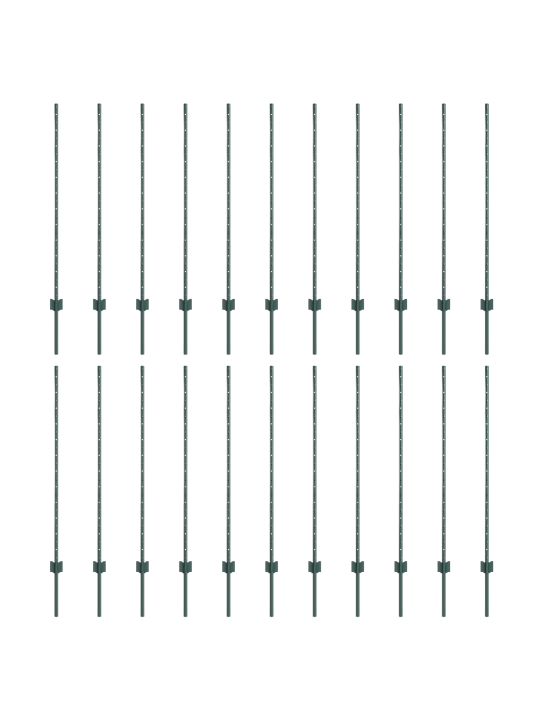 Aitapylväät 22 kpl u-kanava vihreä 160 cm teräs