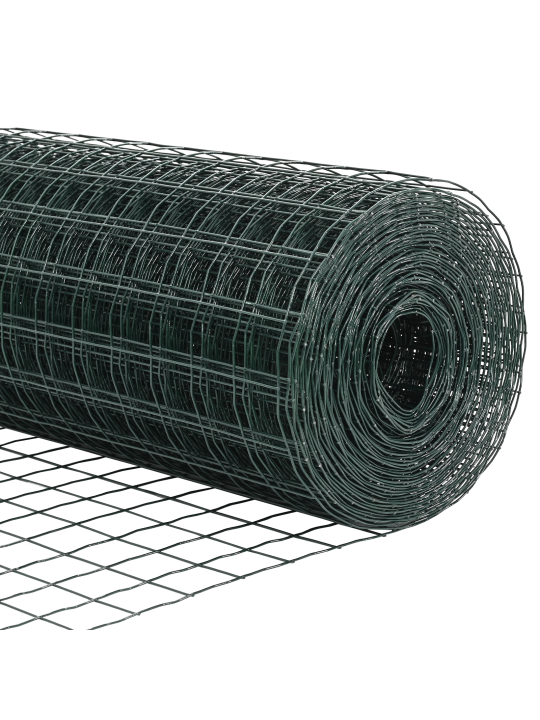 Puutarha-aitasyntymä 2:n sarja vihreä teräs 10 x 0.8 m kestävä