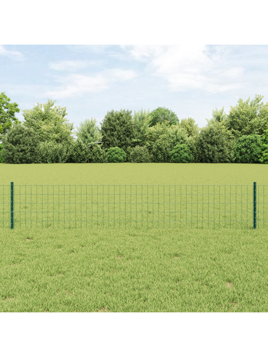 Euroaita 11 u-pylväällä vihreä 0,4x25 m teräs