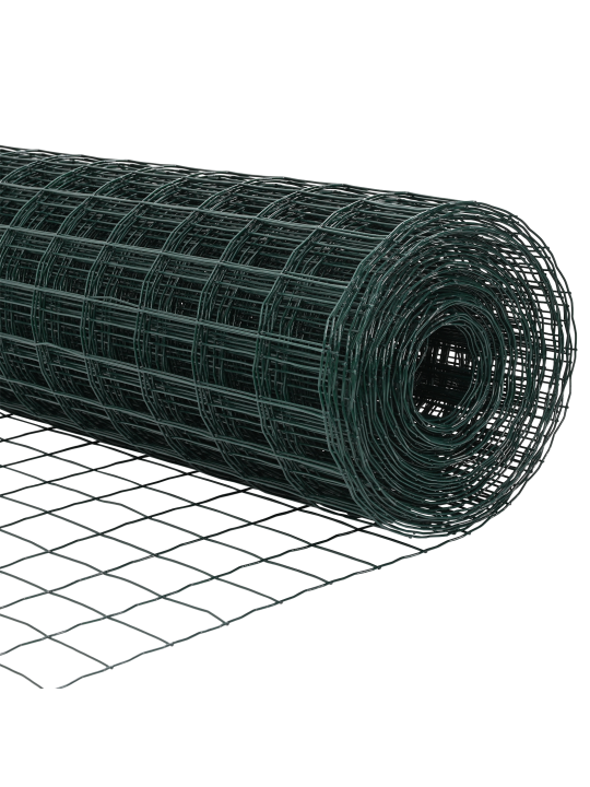 Euroaita 11 u-pylväillä vihreä 0,6x25 m teräs