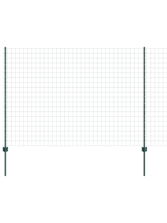Puutarha-aidat 2 kpl vihreä metalli 10 x 1.5 m kestävä