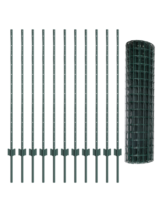 Puutarha-aitasetti 2 kpl vihreä polyeteeni 25 x 1.2 m kestävä