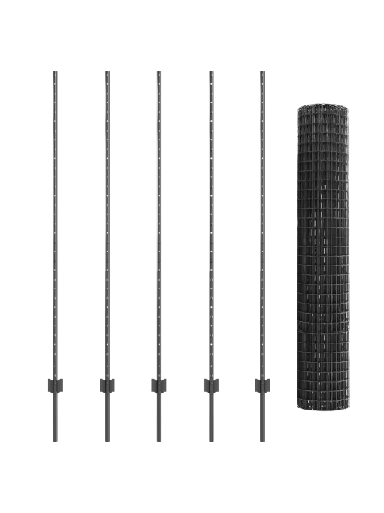 Euroaita 10 u-tolpalla harmaa 1,6x10 m terästä