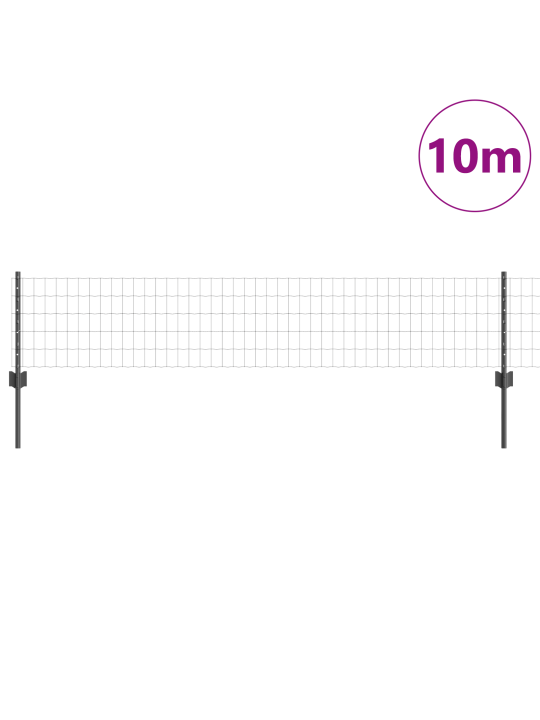 Euroaitaus 5 U-pylväällä Harmaa 0,4x10 m Teräs