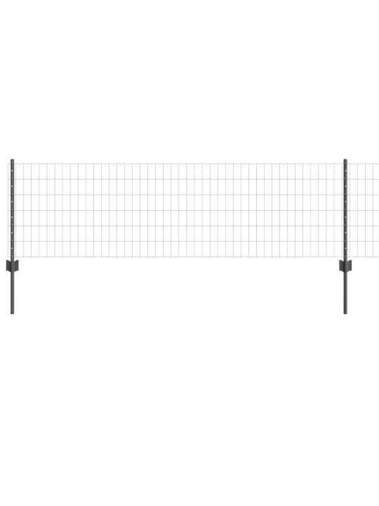 Euroaita u-posteilla harmaa 0.6x10 m teräs