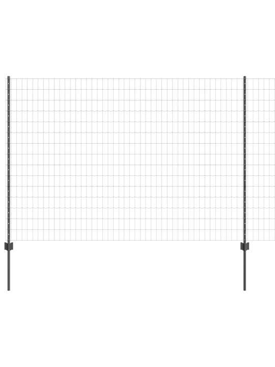 Euro aita 10 u-pylväällä harmaa 1,5x10 m terästä