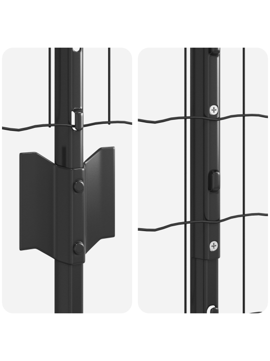 Euro-aida 10 u-postilla harmaa 1.4x10 m teräs