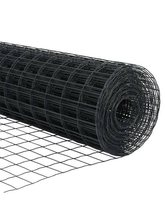 Euroaita 11 u-pylväillä harmaa 0.4x25 m teräs
