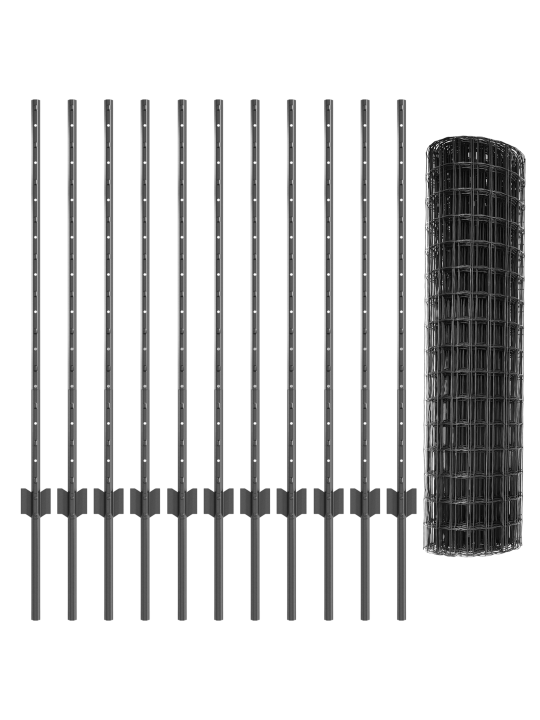 Euro aita 22 u-pilareilla harmaa 1x25 m teräs