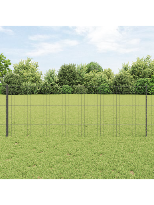 Euroaita 11 u-tolpalla harmaa 0,8x25 m teräs