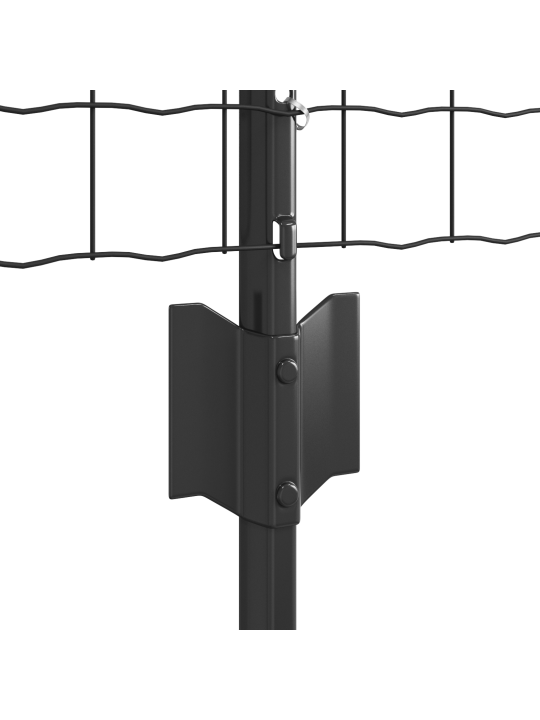 Euroaitaus 22 U-pylvään kanssa Harmaa 0,6x50 m Teräs