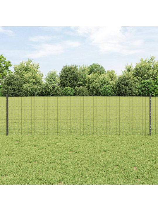 Euroaitaus 22 U-pylvään kanssa Harmaa 0,6x50 m Teräs