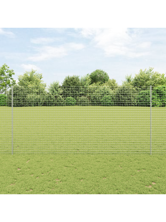 Euroaita 10 u-pylväällä hopea 1,5x10 m teräs