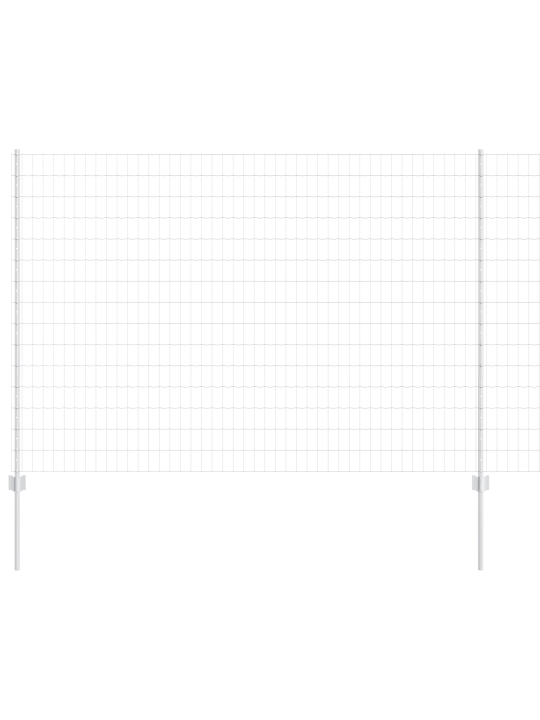 Euroaita 10 u-pylväällä hopea 1,5x10 m teräs