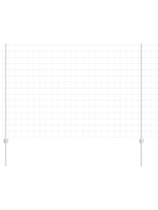 Euroaita 10 u-tolpalla hopea 1,5x10 m teräs