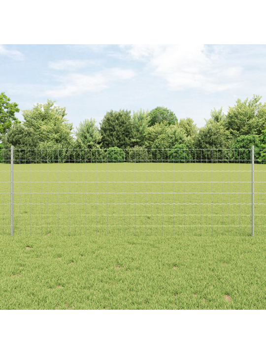 Euroverkosto 11 U-pylvään hopea 0.8x25 m teräs