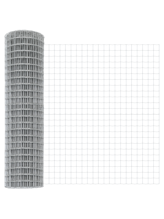 Euroaita 22 u-pylväällä hopea 1,2x25 m teräs