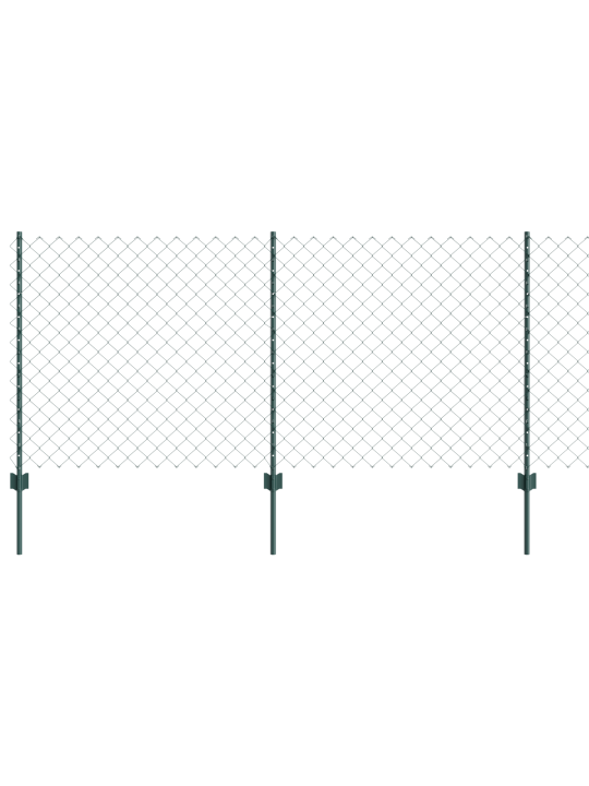 Ketjuaita 10 u-palkilla vihreä 1x10 m teräs