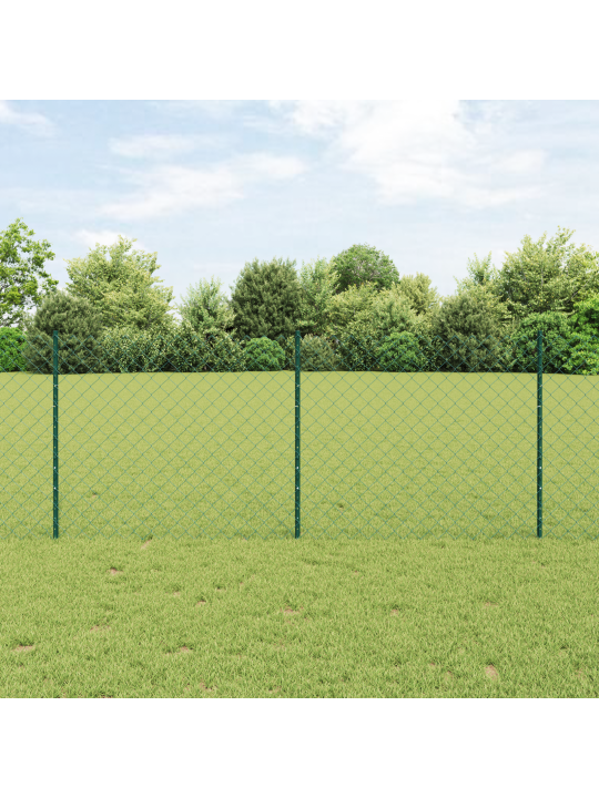 Ketjuaita 10 u-palkilla vihreä 1x10 m teräs