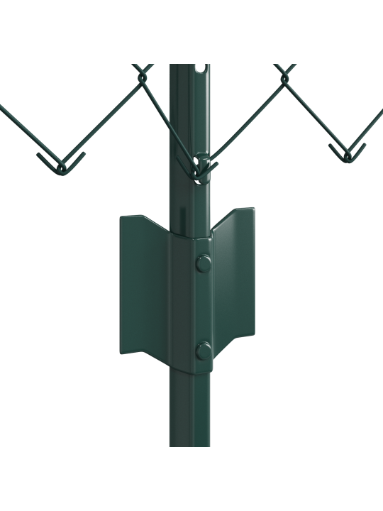 Ketjuaita 22 u-tukilla vihreä 0.4x25 m teräs