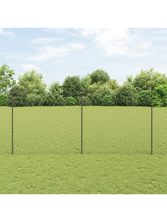 Ketjuaidat 20 u-pilareilla harmaa 1.4x10 m teräs