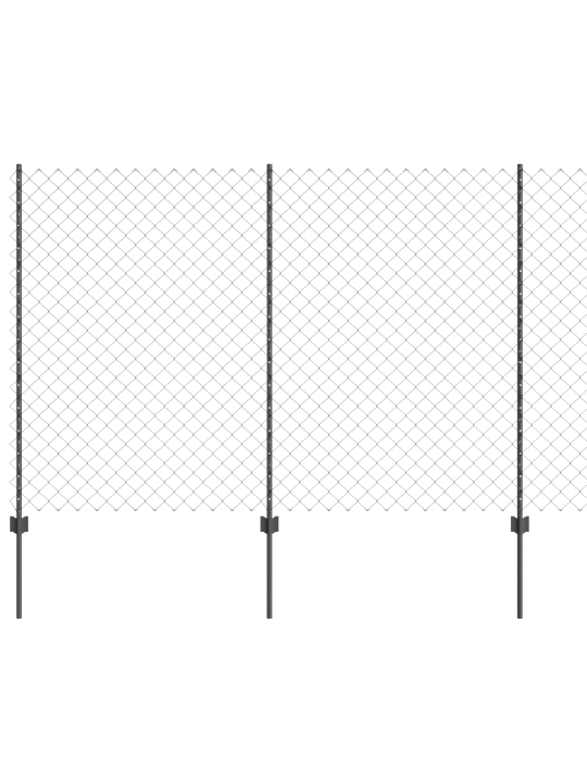 Ketjuaidat 20 u-pylvään kanssa harmaa 1.5x10 m teräs