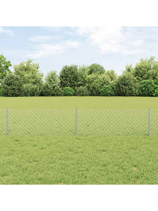 Ketjuaita 22 u-paalulla hopea 0.4x25 m teräs