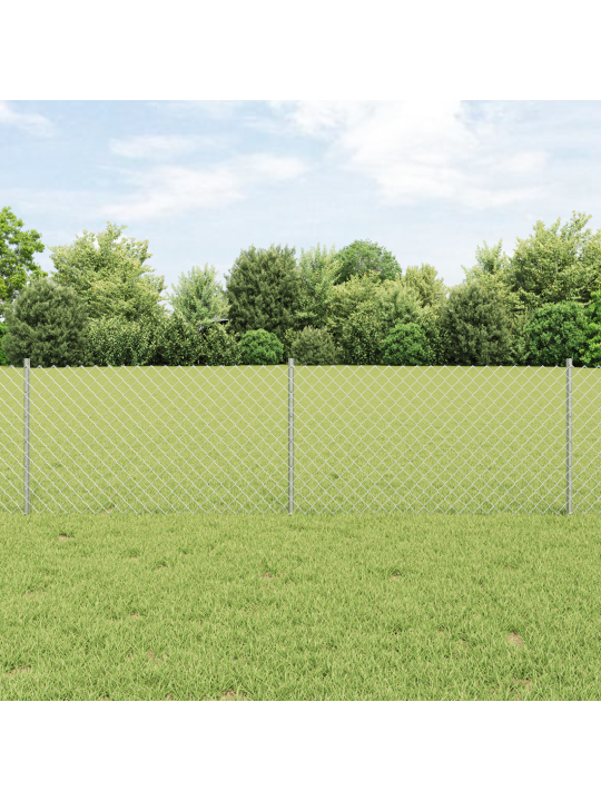 Ketjufreesi 22 u-pylväillä hopea 0.6x25 m teräs