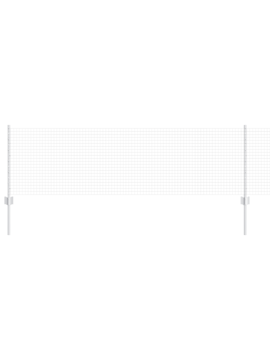 Hitsaustukiaita 5 u-pylväällä hopea 0.6x10 m teräs