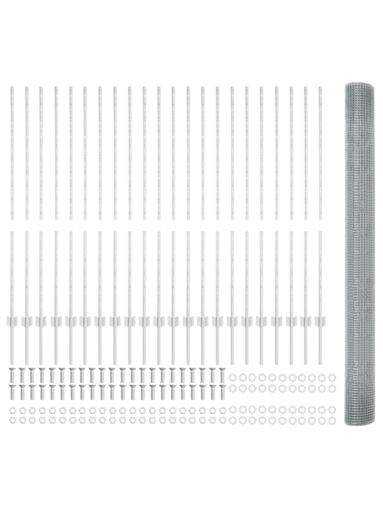 Hitsausteksti 44 u-pylväällä hopea 1.4x50 m teräs