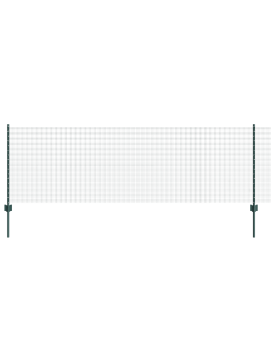 Hitsaustaitoinen aita 5 u-pylväällä vihreä 0,8x10 m teräs